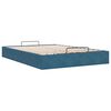 vidaXL Cadre de lit ottoman sans matelas bleu fonc&eacute; 140x200 cm velours