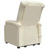 vidaXL Fauteuil de massage Cr&egrave;me Similicuir