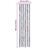 vidaXL Moustiquaire Gris et blanc 56 x 185 cm Chenille