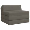 vidaXL Canap&eacute;-lit pliable 2 place Gris clair 70 x 60 x 49 cm