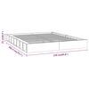 vidaXL Cadre de lit sans matelas blanc 200x200 cm bois massif