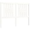 vidaXL Cadre de lit sans matelas blanc 140x190 cm bois massif