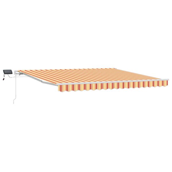 vidaXL Auvent R&eacute;tractable avec jaune et orange 400 &times;300 cm tissu