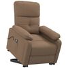 vidaXL Fauteuil de massage Marron Tissu