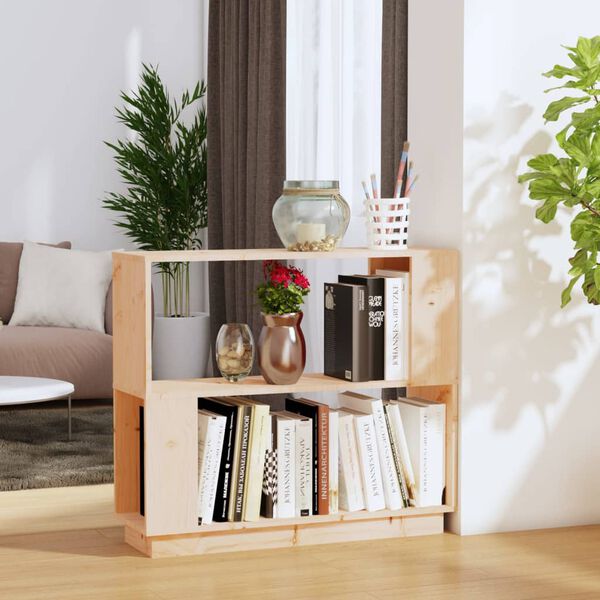 vidaXL Bibliothèque/Séparateur de pièce 80x25x70 cm Bois de pin solide