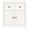 vidaXL Buffet blanc 70x35x80 cm bois massif de pin