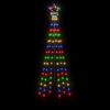 vidaXL Sapin de Noël avec piquet Coloré 108 LED 180 cm