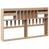 vidaXL T&ecirc;te de lit avec rangement 180 cm bois massif de pin