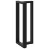 vidaXL Pieds de table de bar en forme de T, 2 pi&egrave;ces, noir, 40 x 35 x (100-101) cm, acier