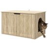 vidaXL Maison pour chat Sonoma 85 x 55 x 50,5 cm Bois d'ing&eacute;nierie