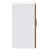 vidaXL Armoire murale de cuisine avec porte en verre Lucca vieux bois