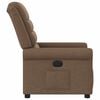 vidaXL Fauteuil inclinable &eacute;lectrique Marron Tissu