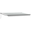 vidaXL Auvent r&eacute;tractable anthracite et blanc 5x3 m tissu et aluminium
