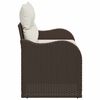vidaXL Canap&eacute; de jardin Marron 121 x 62 x 69cm polyrotin