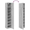 vidaXL Armoire de rangement mince sonoma gris 40x42,5x225 cm