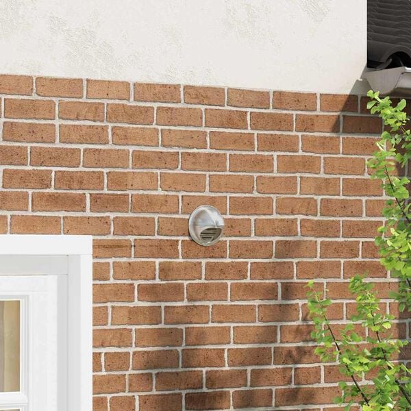 vidaXL Couvre-vent Air 2 pcs Argent 100 mm Acier inoxydable