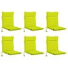vidaXL Coussin de chaise &agrave; dossier bas GEMERT 6 pc 100 % polyester