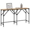 vidaXL Table console ch&ecirc;ne artisanal 140 x 29 x 75 cm