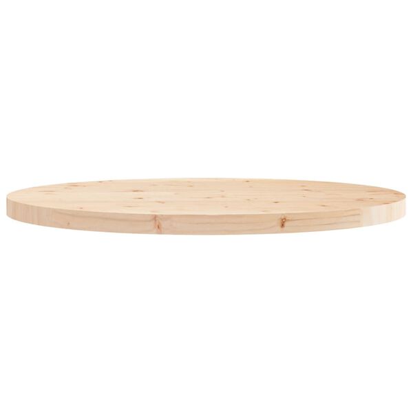 vidaXL Dessus de table rond Ø90x3 cm bois de pin massif