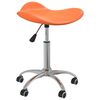 vidaXL Chaise pivotante de salle &agrave; manger Orange Similicuir