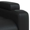 vidaXL Fauteuil de massage inclinable Noir Similicuir