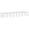 vidaXL Cage animaux de compagnie &agrave; 36 panneaux et porte Noir 35x35 cm