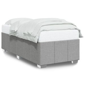vidaXL Cadre de lit sans matelas gris clair 80x200 cm tissu