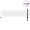 vidaXL Cl&ocirc;ture avec poteau Gris 0,5 x 100 m Acier et PVC