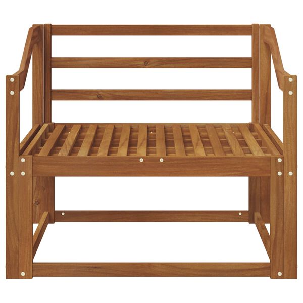 vidaXL Sofa de milieu ext&eacute;rieur Bois d'Acacia Massif Naturel