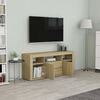 vidaXL Meuble TV Chêne sonoma 120x30x50 cm Bois d'ingénierie