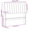 vidaXL T&ecirc;te de lit capitonn&eacute;e Noir 100 cm Pin massif