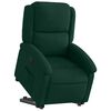 vidaXL Fauteuil inclinable Vert fonc&eacute; Velours