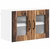 vidaXL Cabinet en verre mural LUCCA Bois ancien 60 x 31 x 40 cm