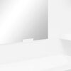 vidaXL Tables de maquillage pour chambre avec tiroir Blanc brillant