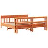 vidaXL Cadre de lit sans matelas cire marron 180x200cm bois pin massif