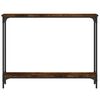 vidaXL Table console chêne fumé 100x22,5x75 cm bois d'ingénierie