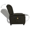 vidaXL Fauteuil de massage Taupe Tissu