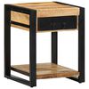 vidaXL Table d'appoint 40x40x50 cm bois massif de manguier brut