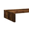 vidaXL Support de moniteur chêne fumé 100x27x10 cm bois d'ingénierie