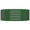 vidaXL Lit sur&eacute;lev&eacute; de jardin Acier galvanis&eacute; 396x100x36cm Vert