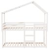 vidaXL Lit superposé sans matelas blanc 90x190 cm bois de pin massif