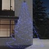 vidaXL Arbre mural avec crochet m&eacute;tallique 720 LED Bleu 5 m Int/Ext