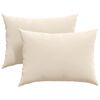 vidaXL Coussins de canap&eacute; 2 pc tissu Beige 70 x 50 cm