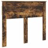 vidaXL Cadre de lit Ch&ecirc;ne fum&eacute; 135 x 190 cm Bois de pin massif