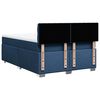 vidaXL Sommier &agrave; lattes de lit avec matelas Bleu 140x190 cm Tissu