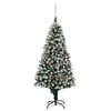 vidaXL Arbre de No&euml;l artificiel avec LED/boules pommes de pin 210cm
