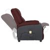 vidaXL Fauteuil de massage Violet Similicuir et tissu