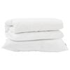 vidaXL Ensemble de Duvet avec oreiller 2 pcs Blanc Microfibre