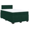 vidaXL Sommier &agrave; lattes de lit et matelas Vert fonc&eacute; 140x190cm Velours