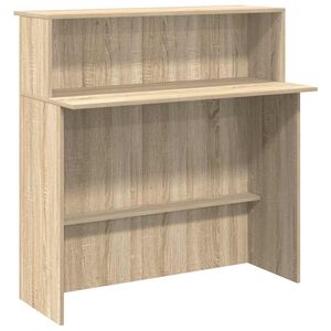 vidaXL Bureau de r&eacute;ception Ch&ecirc;ne Sonoma 100x50x103,5 cm Bois d'ing&eacute;nierie